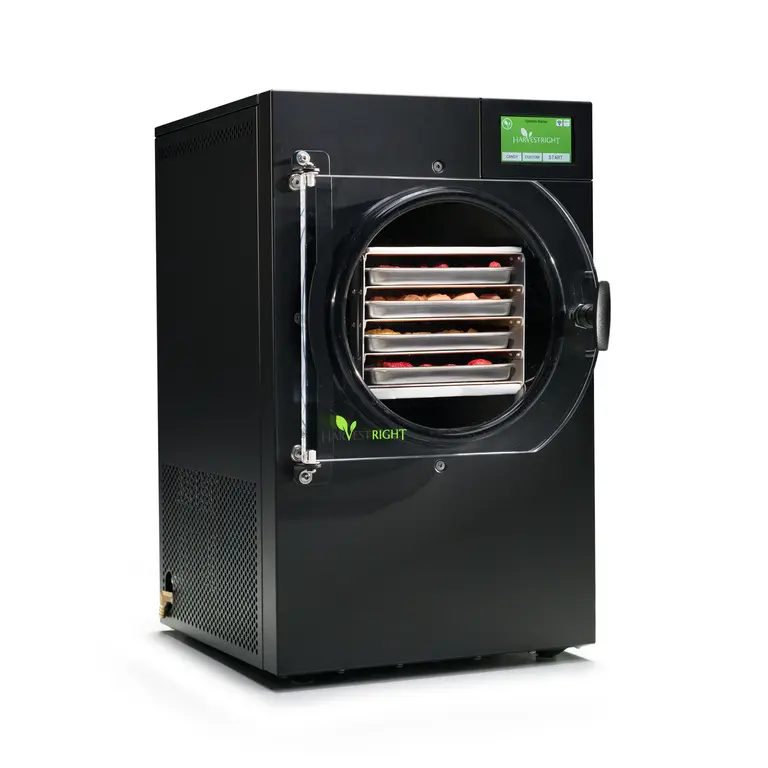 Harvest Right Small black freeze dryer — manufacturer photograph