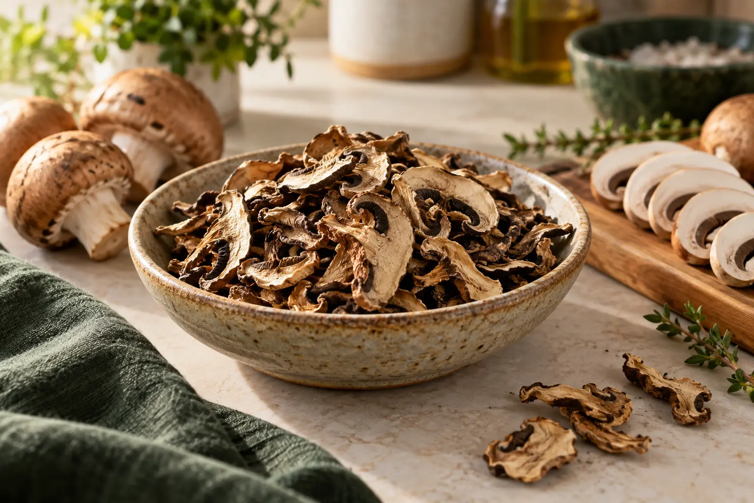 How to dehydrate mushrooms