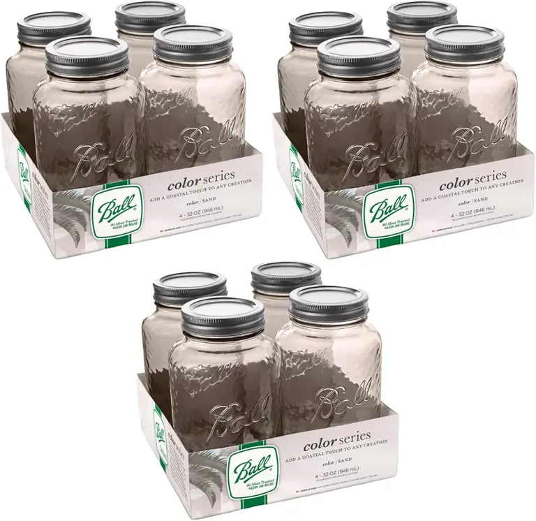Ball Regular-Mouth Quart Jars · 32 oz