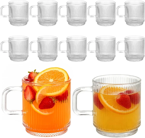 Geriffelte Henkelgläser · 12 × 340 ml – Produktabbildung