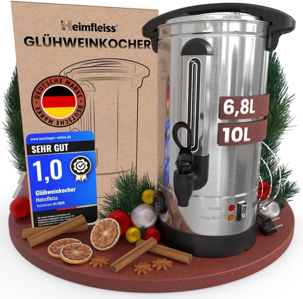 Heimfleiss Glühweinkocher · 10 l – Produktabbildung
