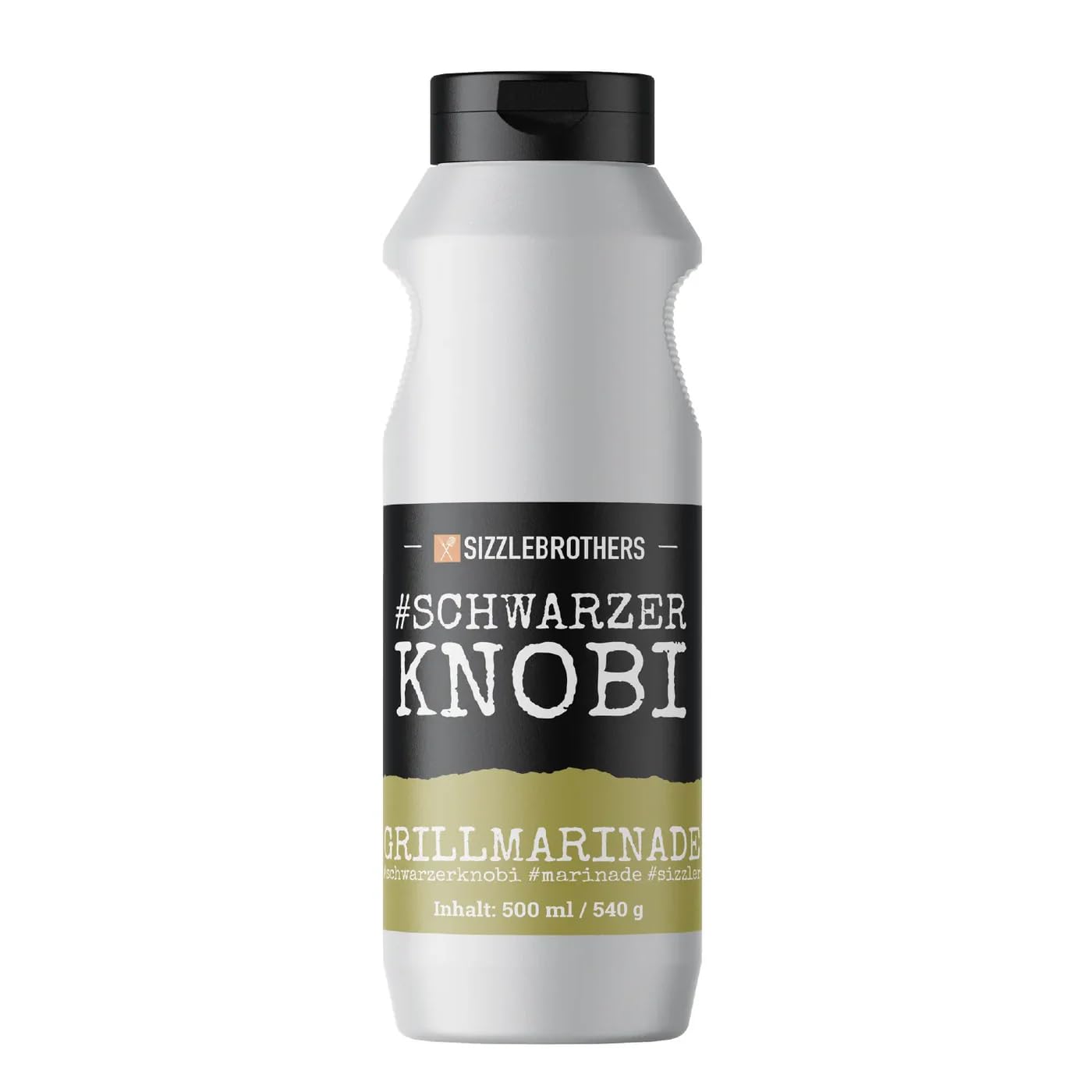 SizzleBrothers Grillmarinade #SchwarzerKnobi 500 ml