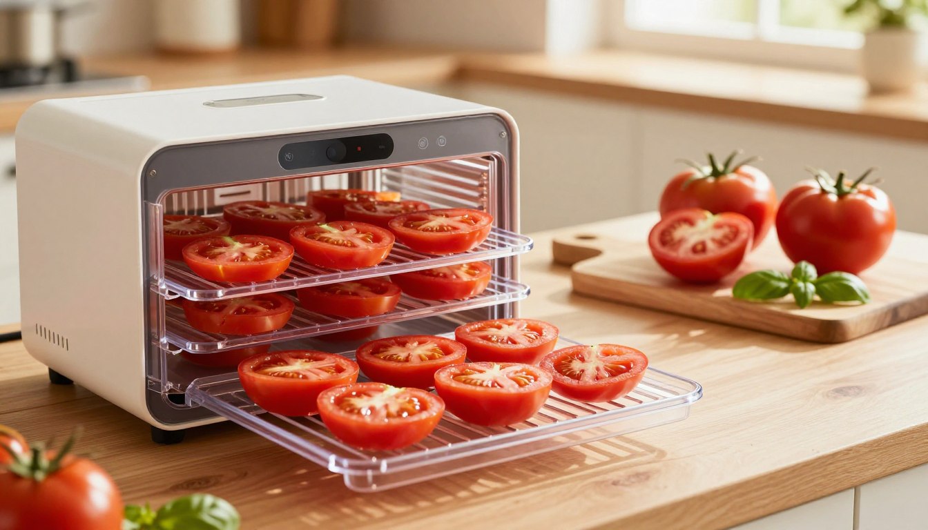 Tomaten dörren: Temperatur, Dauer & Tipps für Dörrautomat und Backofen