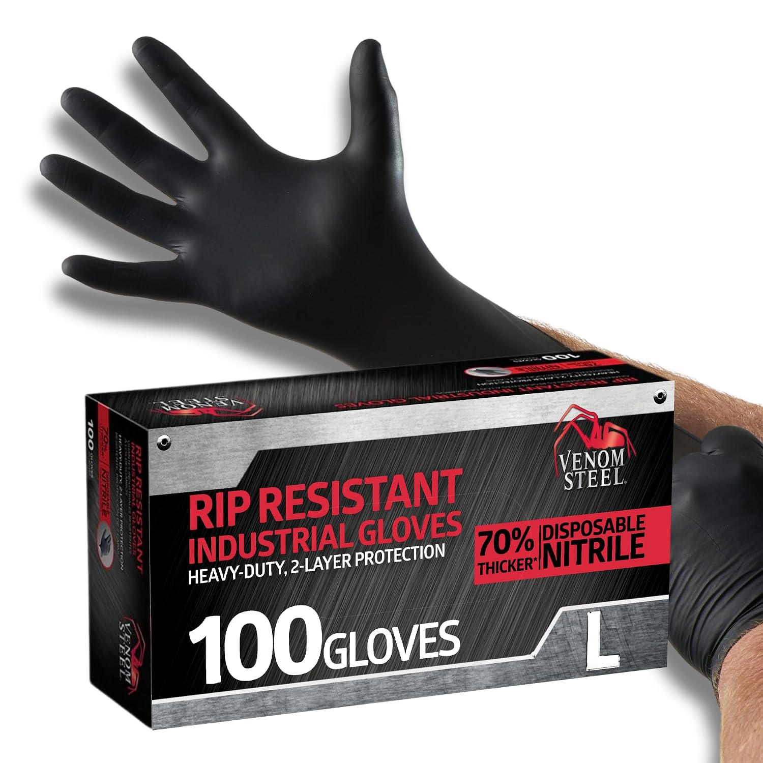 Venom Steel Nitrile Gloves for homemade kimchi