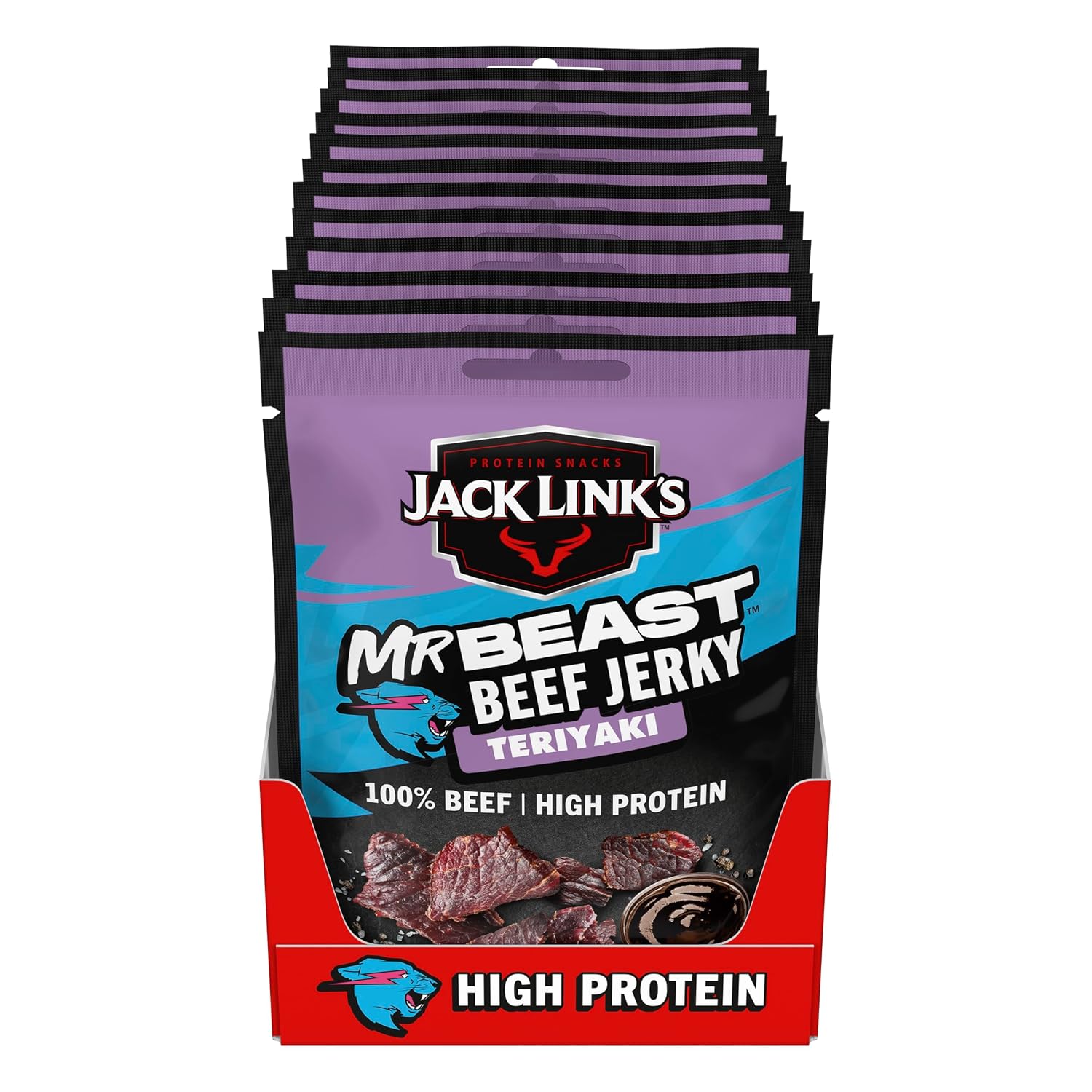 Jack Link's Beef Jerky Teriyaki – 12 × 60 g