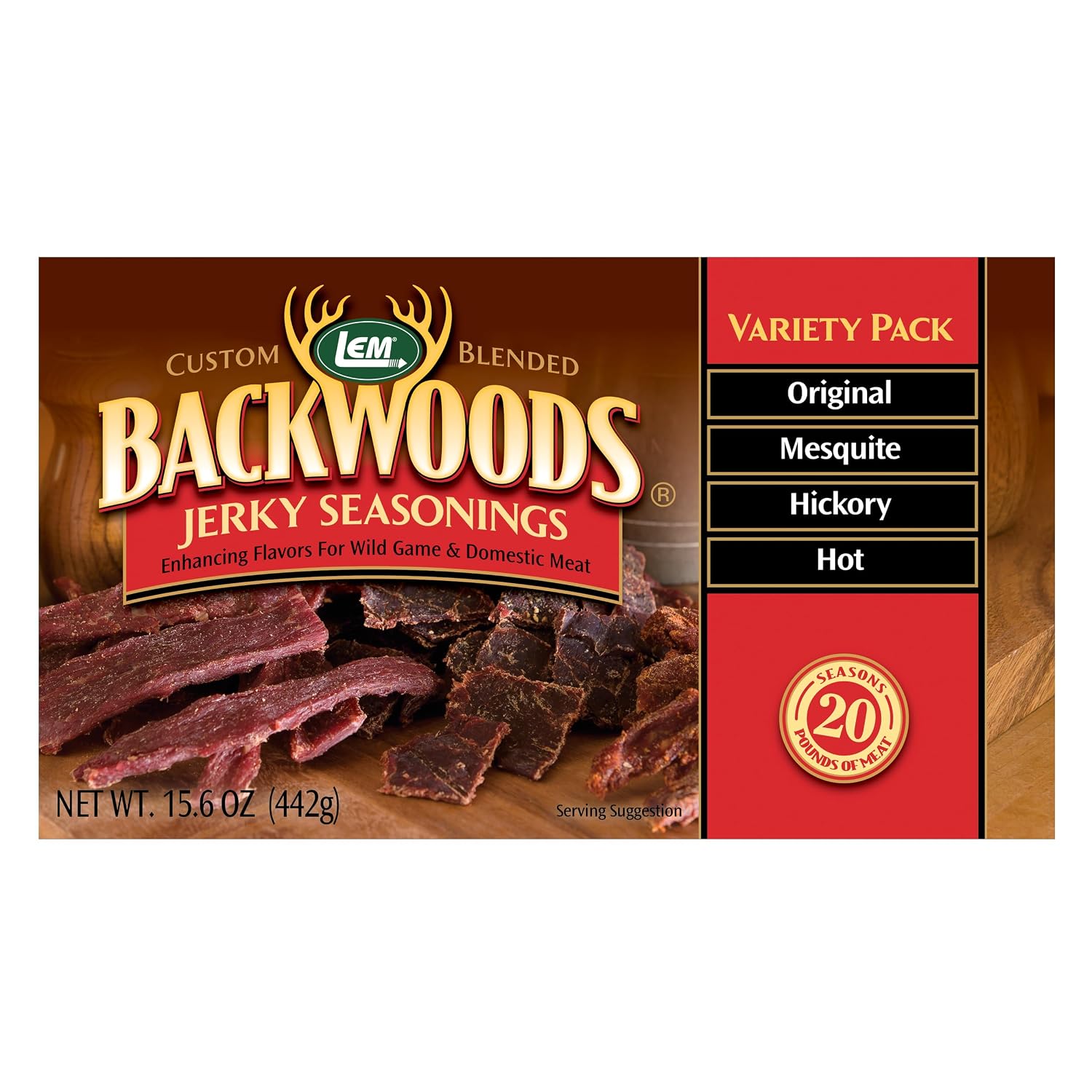 LEM Backwoods jerky seasoning variety pack