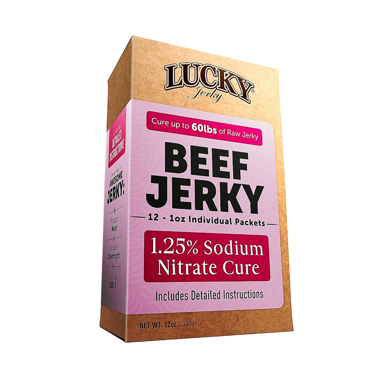 Lucky Jerky sodium nitrate cure kit for jerky making