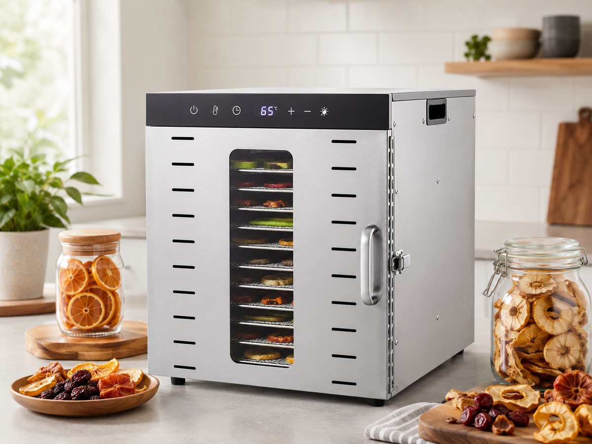 VEVOR SS-10X 10-tray stainless-steel food dehydrator