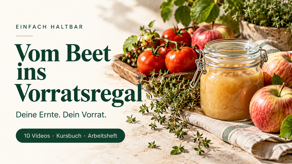 Kurscover Vom Beet ins Vorratsregal von Einfach Haltbar