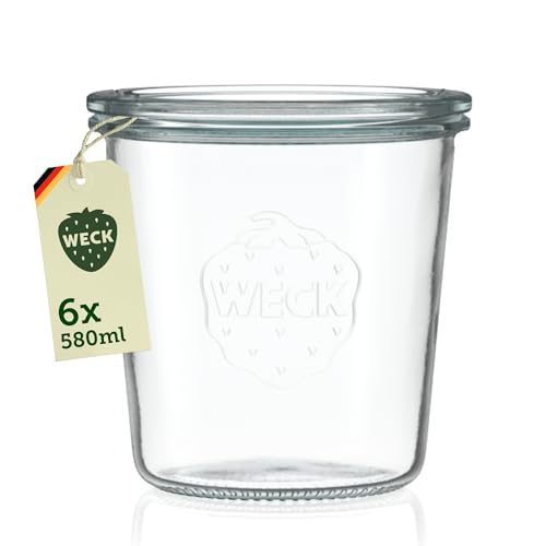 WECK Sturzgläser 580 ml · 6 Stück